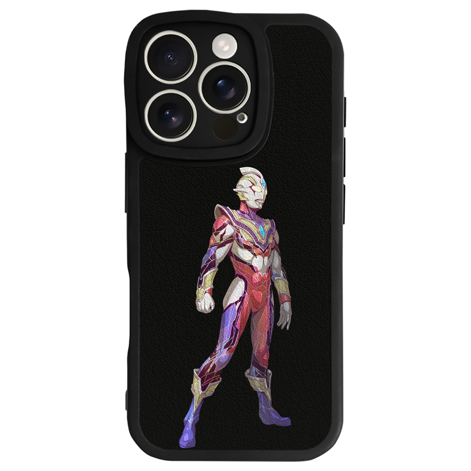 （画像用） ウルトラマン Ultraman 【iPhone 16シリーズ対応】シリコンスマホケース（レザー調） 材質：シリコン